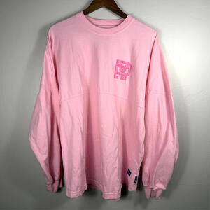 Disney Spirit WDW Princess Jersey Pink Long Sleeve Pullover Mickey Logo Size L